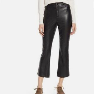 Halogen x Atlantic Pacific Crop Flair Faux Leather Pants